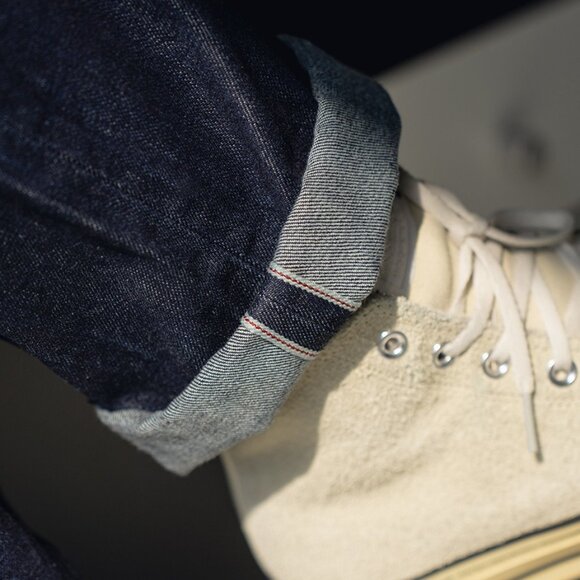 Mens Loose Fit Straight Leg Indigo Denim - Picture 5 of 5